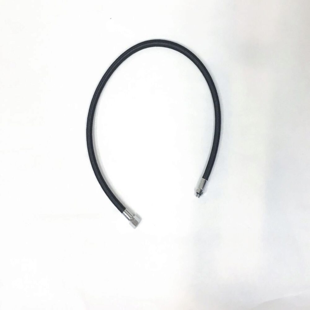 Zeagle 30 Inch Black Braided Regulator Hose 3/8 Inch, Dive Regulator