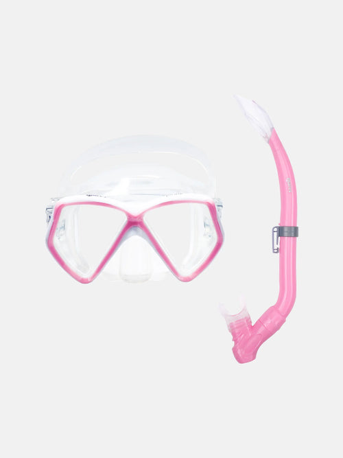 Combo PIRATE Junior Snorkel Gear, Soft-Seal Silicone Mask and Splash-Resistant Snorkel