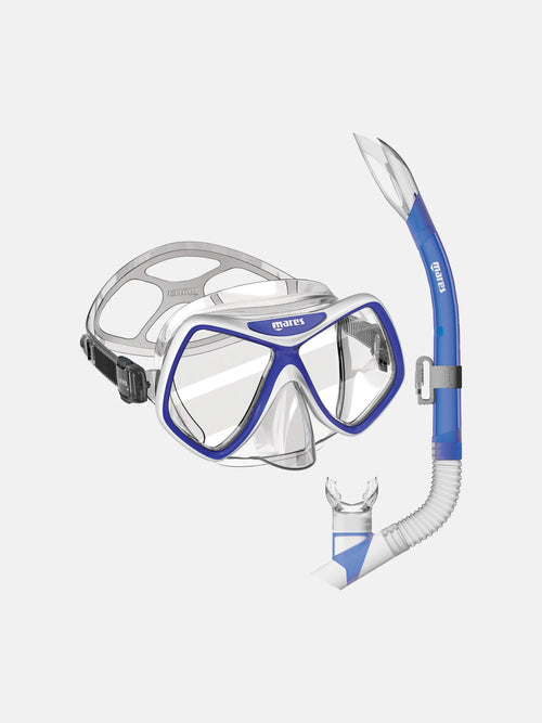 Combo RIDLEY Snorkeling Set, High-Performance Mask and Easy-Breathe Snorkel