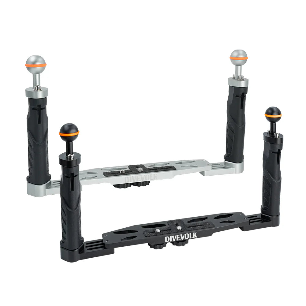 Divevolk Dual Handle Tray Aluminum Ball Head, Dive Accessory