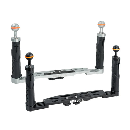 Divevolk Dual Handle Tray Aluminum Ball Head, Dive Accessory