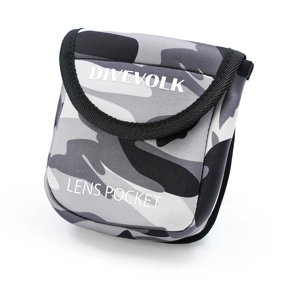 Divevolk Multifunctional Lens Pocket for Underwater Lens Storage, Dive Accessory