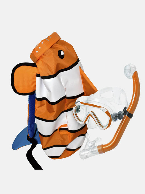 Junior Sea Pals Dry Combo, Kids Dry Top Snorkel and Mask, Pool and Beach Set