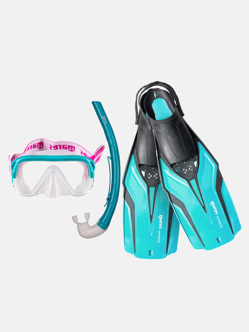Nateeva Keewee Jr Set, Kids Mask and Snorkel Set, Easy Starter Snorkel Kit