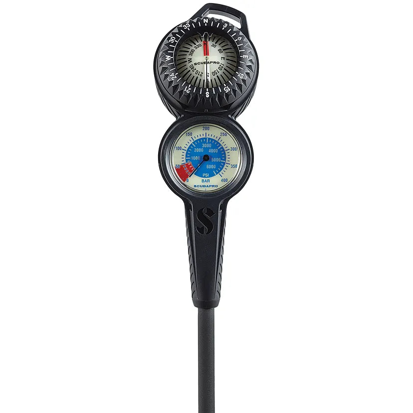 Scubapro 2-Gauge Dive Console with Compass & Metal Compact PG, Dive Instrument