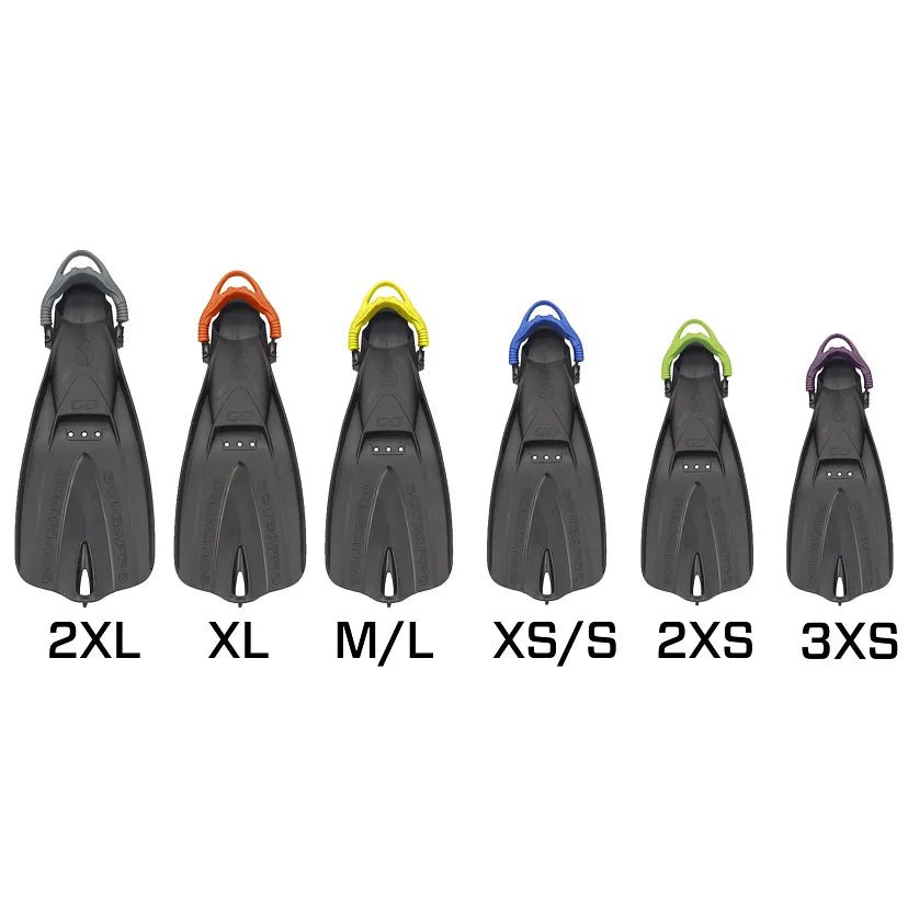 Scubapro GO Travel Fin With Colored Bungee Strap