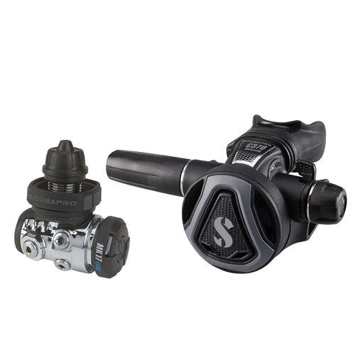 Scubapro MK17 EVO 2/C370 Black Graphite Regulator System, Dive Regulator