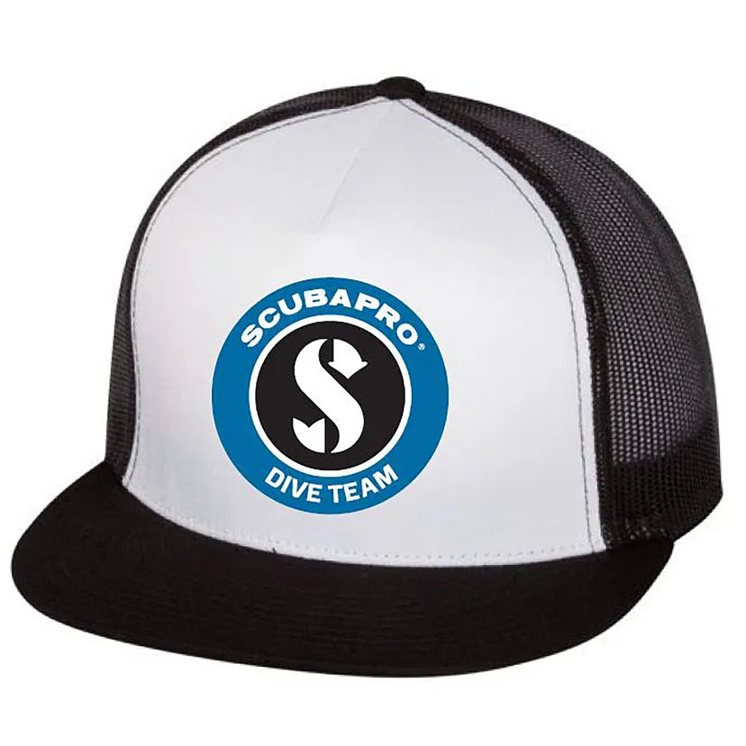 Scubapro Trucker Hat, Black/White, One Size