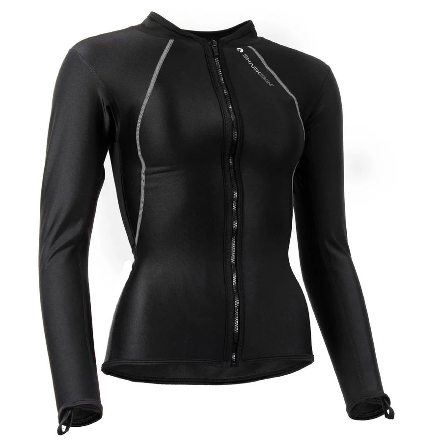Sharkskin Chillproof Women’s Long Sleeve Full Zip Thermal Top