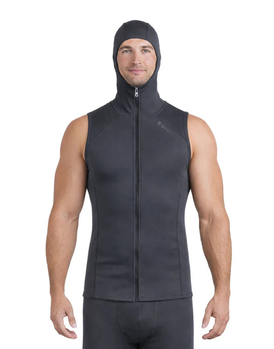 Sharkskin Titanium 2 Men’s Hooded Full Zip Dive Vest