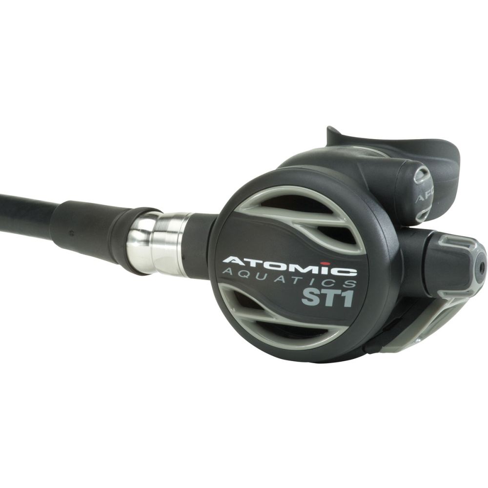 Atomic Aquatics ST1 Second Stage Gray 32 Inch Hose, Dive Regulator