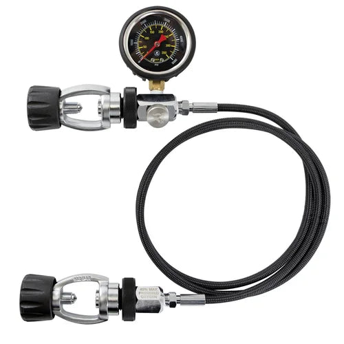 XS Scuba Deluxe Cylinder Equalizer with Braided HP Hose