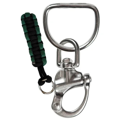 XS Scuba Highland 3.5” Snap Shackle on 2” Welded D-Ring