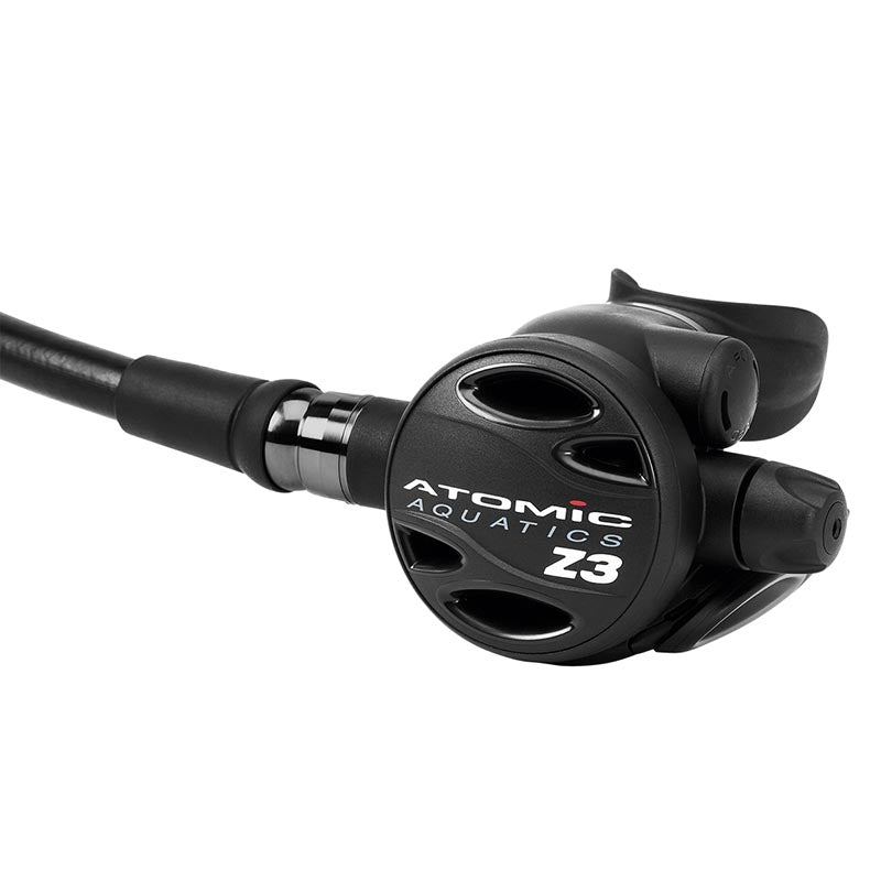 Atomic Aquatics Z3 Second Stage Black 32 Inch Hose, Dive Regulator