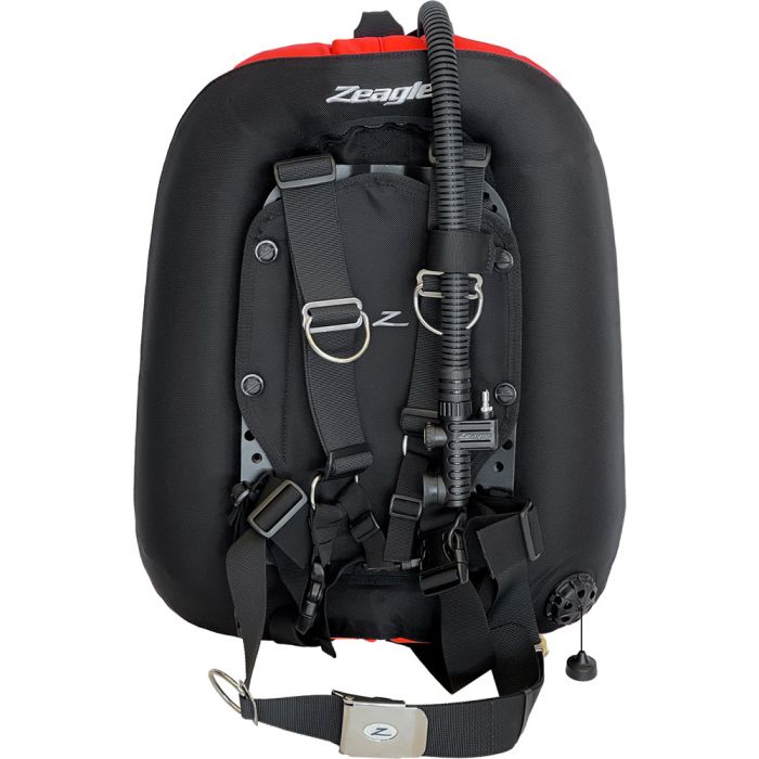 Zeagle Stainless Backplate with Harness and Donut Wing, Dive BCD
