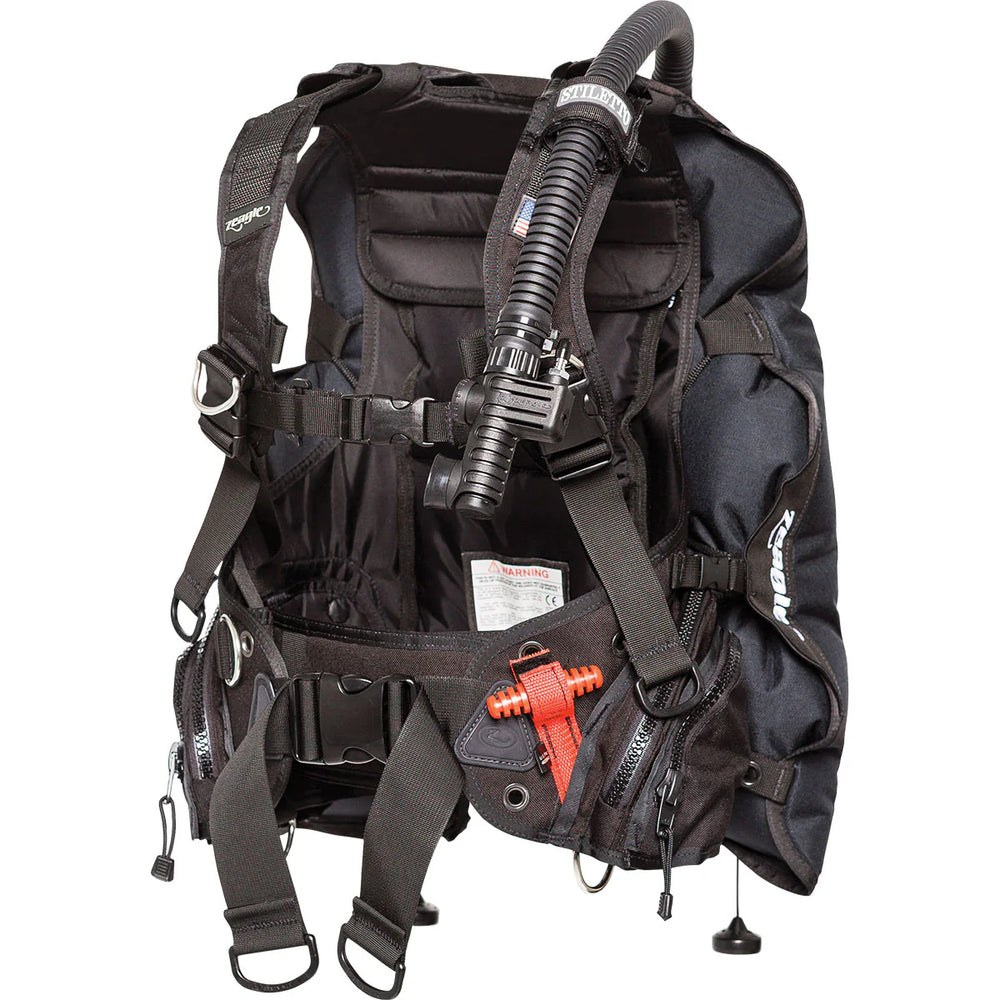 Zeagle Zena BCD Standard Black Panel with Inflator Hose and RE Valve, Dive BCD